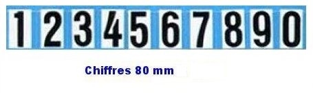 Chiffres adh�sifs pour pneumatiques