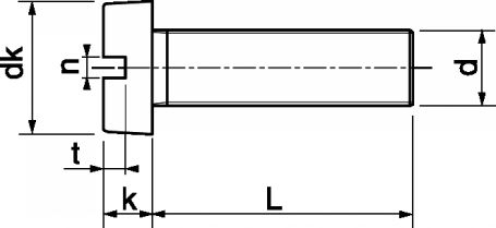 Vis m�taux TC 6 � 8 mm