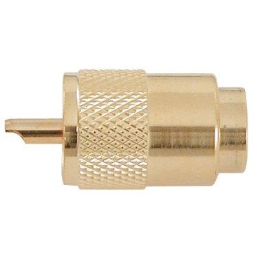 Connecteur PL 259 / 10 - m�le - plaqu� or 24 carats