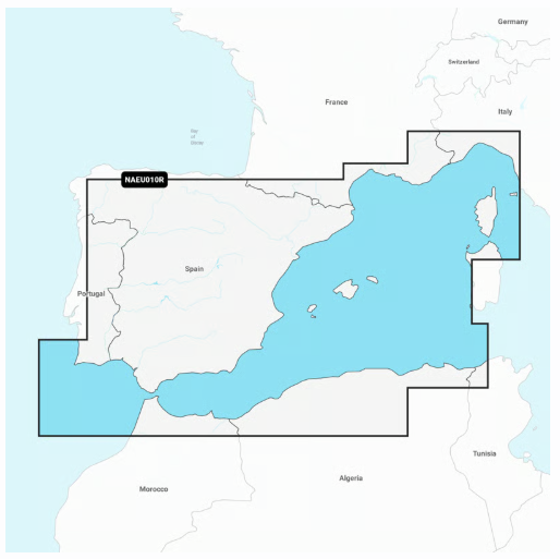 Carte Navionics+ Regular SD - MEDITERRANEE OUEST