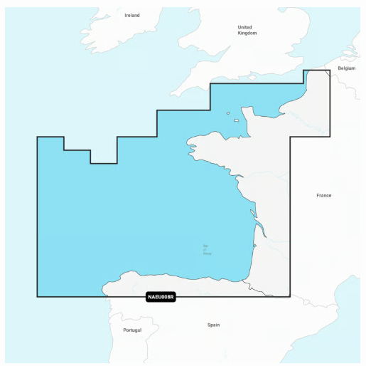 Carte Navionics+ Regular SD - GOLFE DE GASCOGNE ET MANCHE